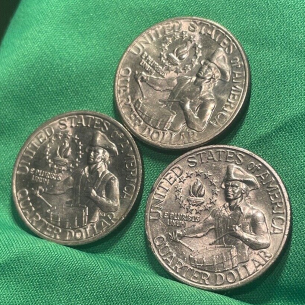 1976 Washington 3 Clad Quarters Grading Choice circulated - Picture 5 of 5